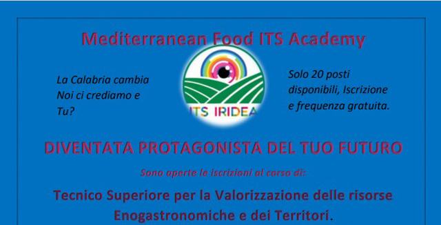 Presentata l’offerta formativa 2023 della fondazione ITS Iridea in collaborazione con il CPI Cosenza