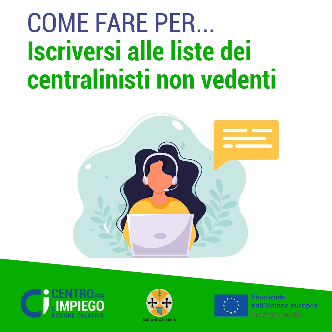 come fare per Iscriversi alle liste dei centralinisti non vedenti