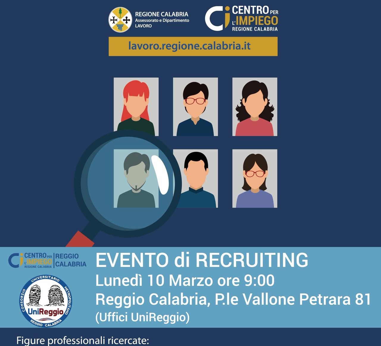 Recruiting Day il 10 marzo: UniReggio cerca 15 figure professionali